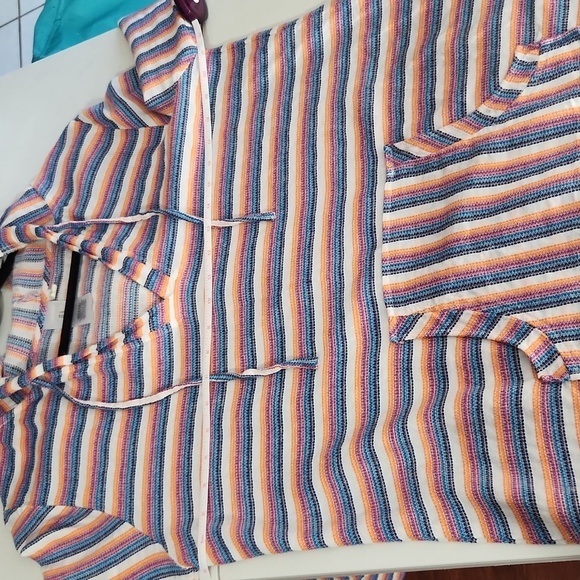 Hobie Top Tunic Beach Cover Up Dress Shirt Hoodie Size L - Picture 8 of 8